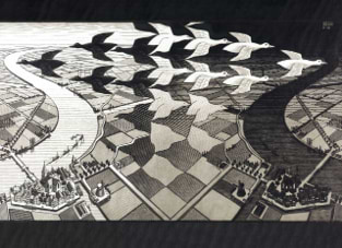 פאזל 1000 יום ולילה מ.ק. אשר DAY AND NIGHT M.C.Escher