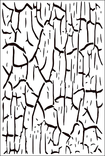 שבלונה ART STENCILS 20/29 CRACKS 077