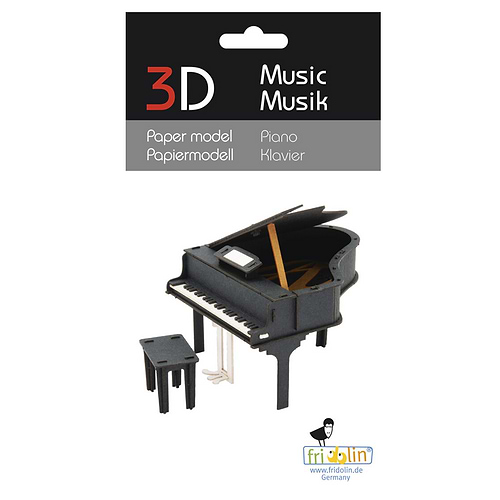 ערכת הרכבה מנייר פסנתר 3D PIANO