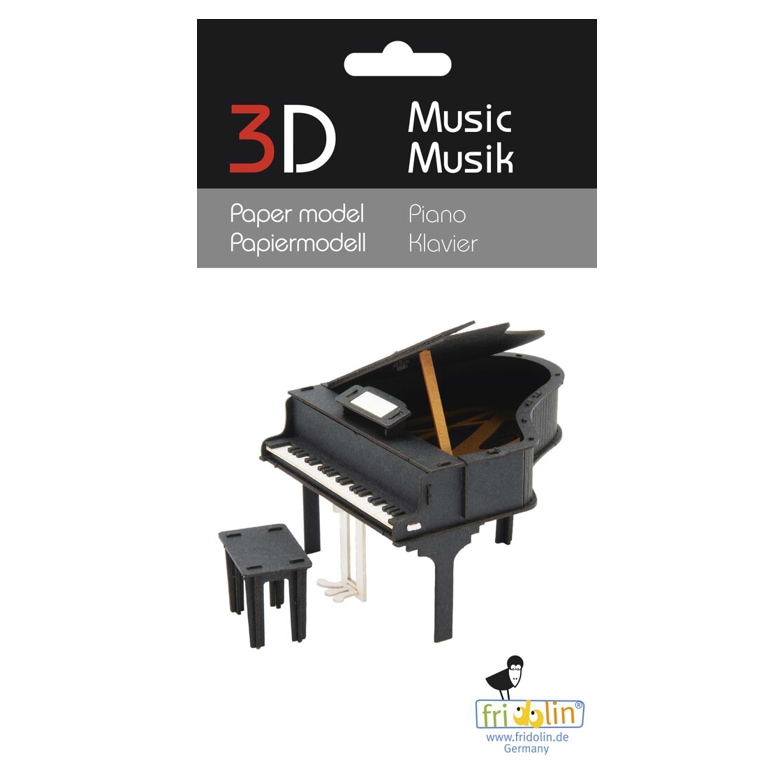 ערכת הרכבה מנייר פסנתר 3D PIANO