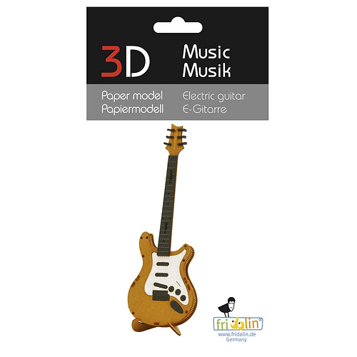 ערכת הרכבה מנייר גיטרה חשמלית 3D ELECTRIC GUITAR