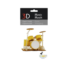 ערכת הרכבה מנייר תופים 3D DRUMS