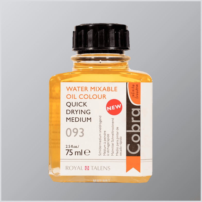 מדיום לצבע שמן מסיס במים - יבוש מהיר 75מ"ל QUICK DRYING MEDIUM COBRA