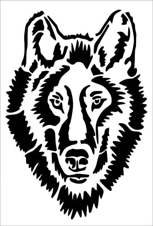 שבלונה ART STENCILS 20/29 WOLF 212