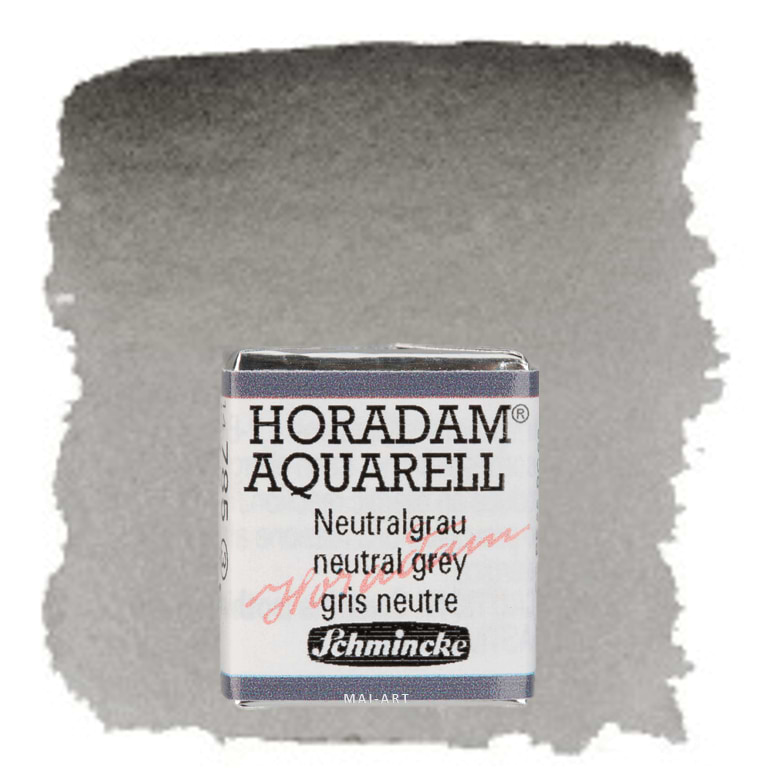 צבע מים חצי קוביה HORADAM 785 Neutral grey   סדרה 3 שמינקה