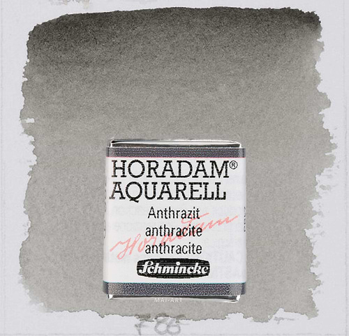 צבע מים חצי קוביה HORADAM 786 Schmincke Anthracite סדרה 1 שמינקה