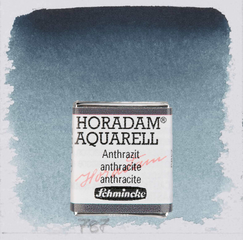 צבע מים חצי קוביה HORADAM 787 Payne‘s grey bluish   סדרה 1 שמינקה