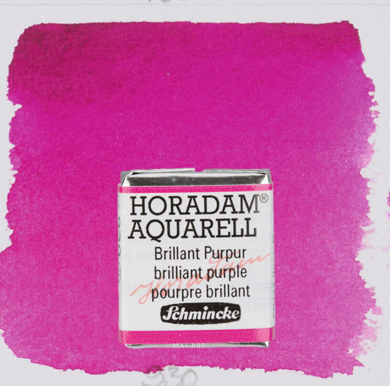 צבע מים חצי קוביה HORADAM 930 Schmincke Brilliant purple סדרה 2 שמינקה
