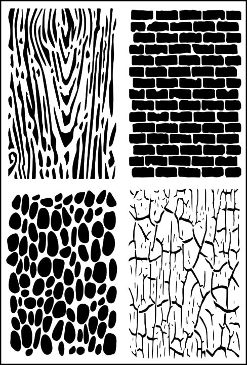 שבלונה ART STENCILS 20/29 Texture 078
