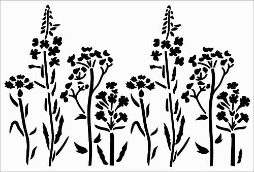 שבלונה ART STENCILS 20/29 FLOWERS 079