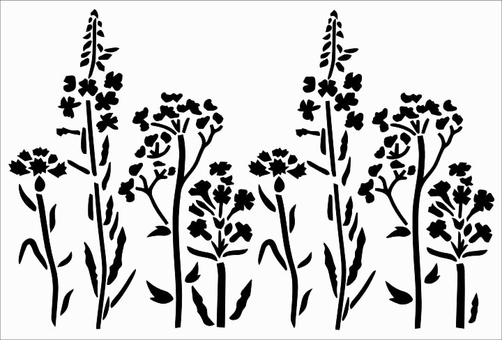 שבלונה ART STENCILS 20/29 FLOWERS 079