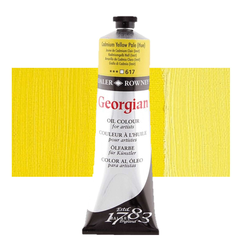 צבע שמן גורגיאן 225מל' Cadmium Yellow Pale Hue 617 GEORGIAN