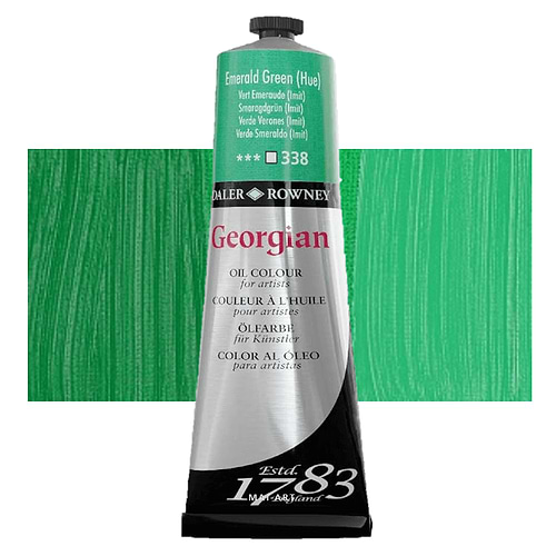 צבע שמן גורגיאן 225מל' Emerald Green Hue 338 GEORGIAN