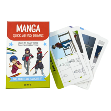קלפי  הדרכה לציור מנגה MANGA QUICK AND EASY DRAWING