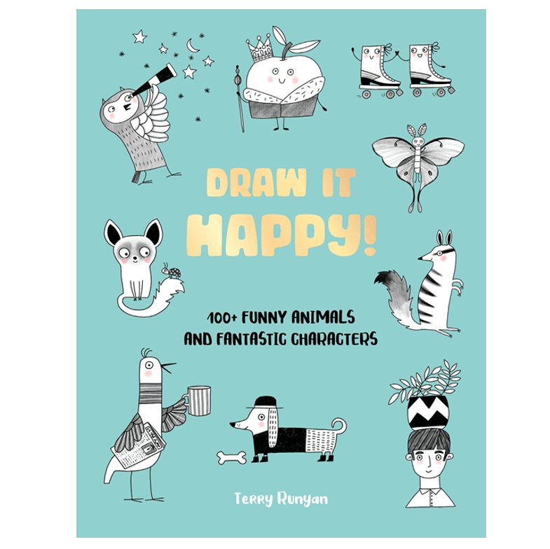 ספר לימוד ציור DRAW IT HAPPY
