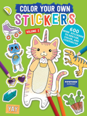 חוברת מדבקות 2 COLOOR YOUR OWN STICKERS MAKE IT COLORFUL