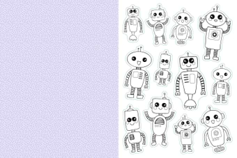 חוברת מדבקות 2 COLOOR YOUR OWN STICKERS MAKE IT COLORFUL