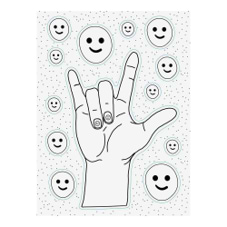חוברת מדבקות COLOOR YOUR OWN STICKERS COLOR THE RAINBOW