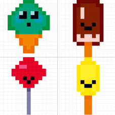 חוברת צביעה פיקסלים לילדים מאפינס GRAFFY PIXEL