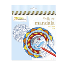 חוברת צביעה לפי מספרים מאנדלה ים GRAFFY POP MANDALA