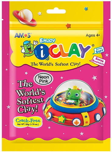 חימר קל I-CLAY ורוד זוהר