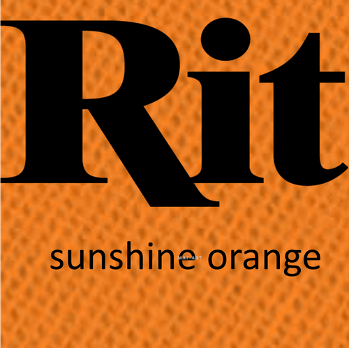 צבע לצביעת בדים Rit  all purpose dye -sunshine orange 43