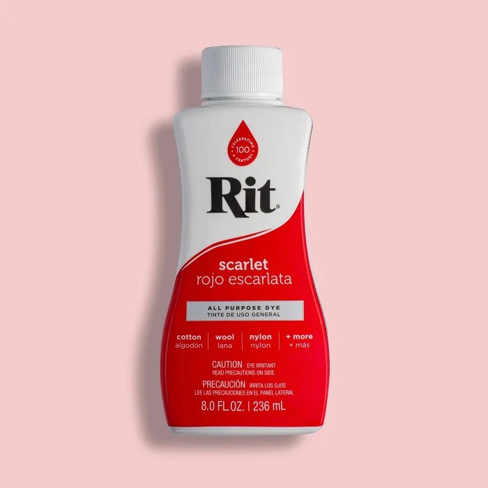 צבע לצביעת בדים Rit  all purpose dye -scarlet 5