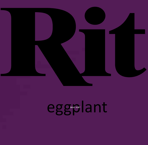 צבע לצביעת בדים Rit  all purpose dye - eggplant 68
