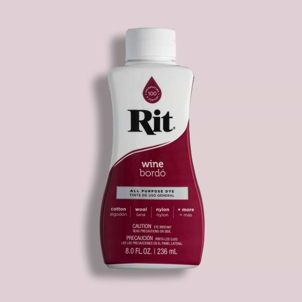 צבע לצביעת בדים Rit  all purpose dye - wine 10