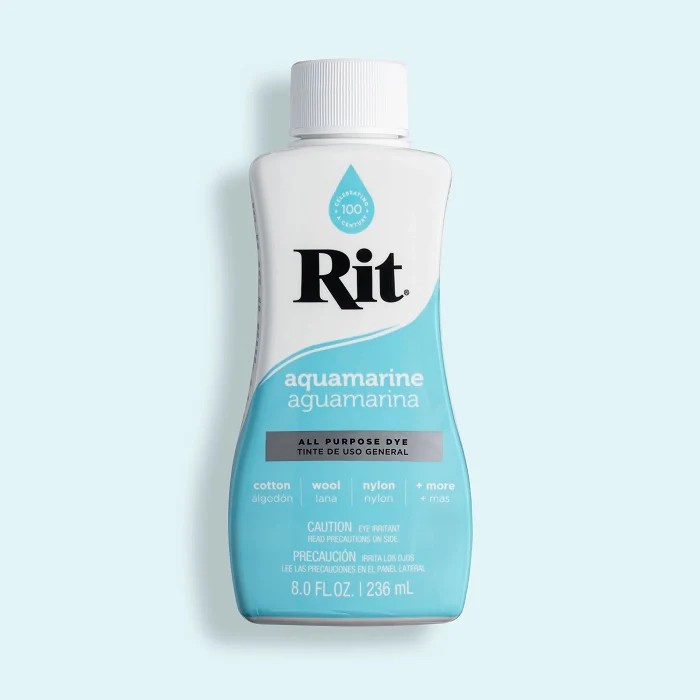 צבע לצביעת בדים Rit  all purpose dye - aquamarine 24