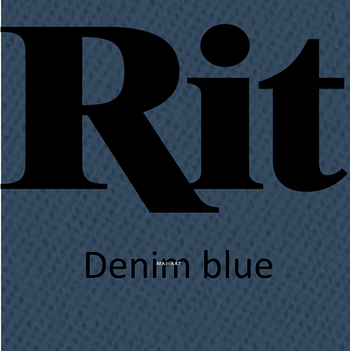 צבע לצביעת בדים Rit  all purpose dye - denim blue 36