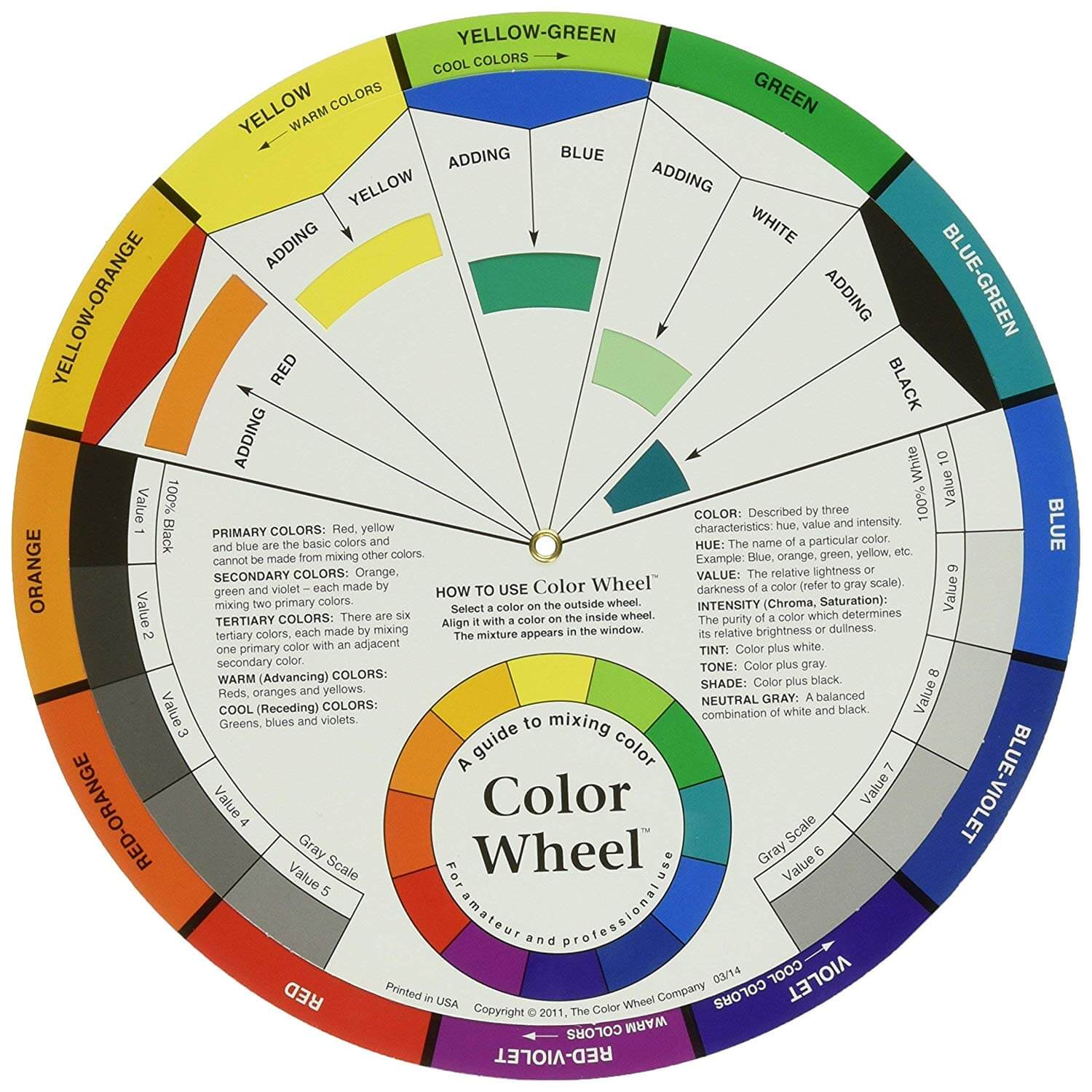גלגל צבעים POCKET COLOR WHEEL