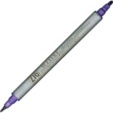 טוש קליגרפי מטאלי 2 ראשים WRITER ZIG - סגול 124