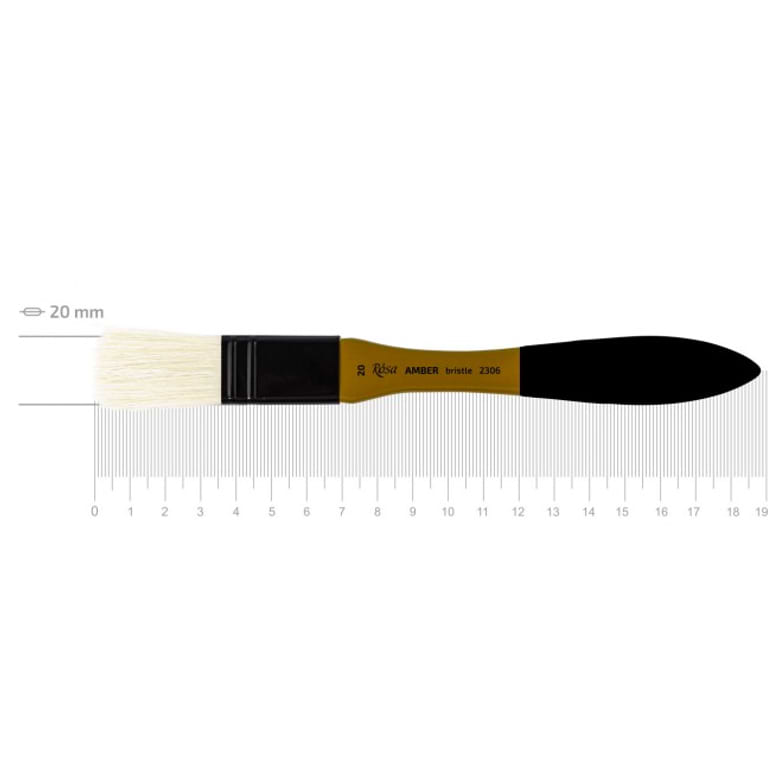 מברשת AMBER BRISTLE ROSA סדרה 2306 שטוח 20