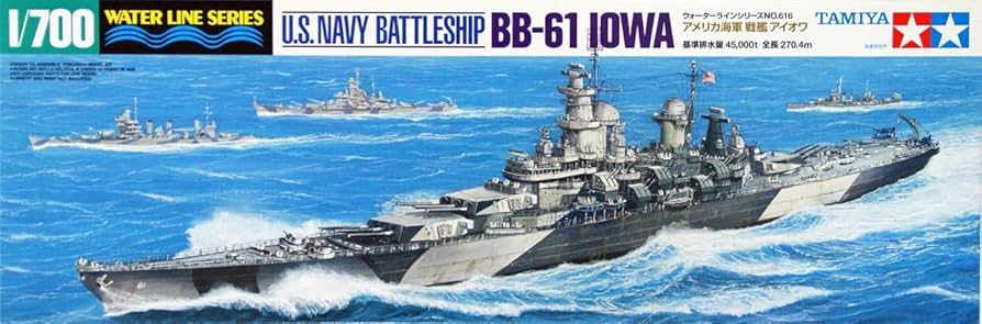 ערכת הרכבה משחתת U.S NAVY BATTLESHIP BB-61 IOWA TAMIYA 