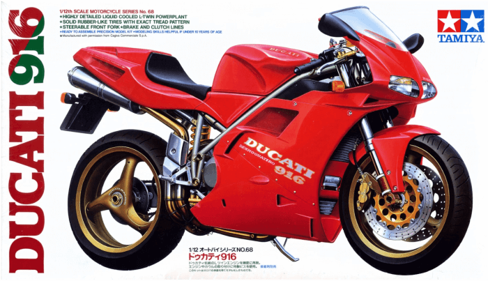 ערכת הרכבה אופנוע DUCATI 916 TAMIYA