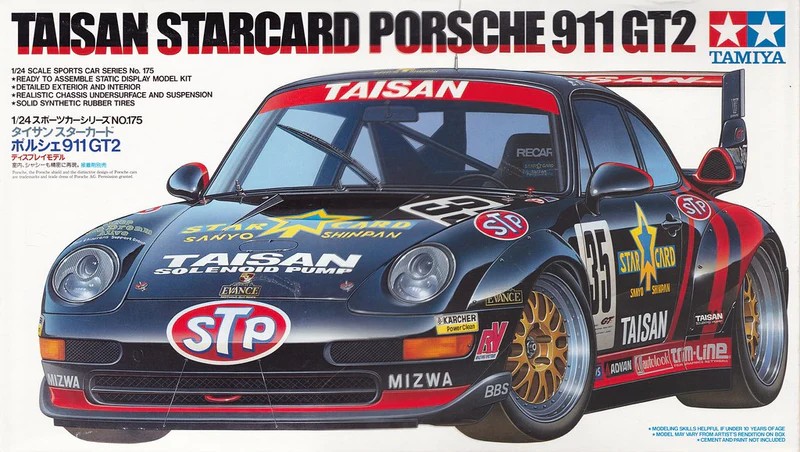 ערכת הרכבה מכונית TAISAN STARCARD PORSCHE 911 GT2 TAMIYA
