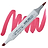 sketch copic marker R46 strong red