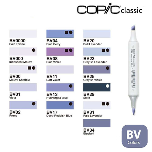  copic classic marker BV - blue violet