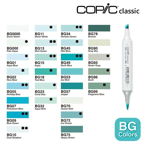  copic classic marker BG - blue green