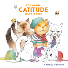 ספר צביעה POP MANGA CATITUDE COLORING BOOK