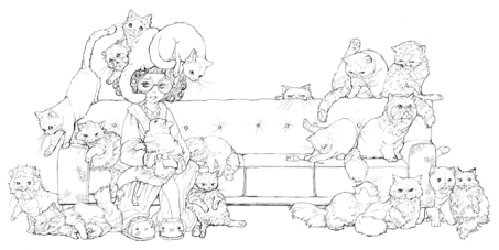 ספר צביעה POP MANGA CATITUDE COLORING BOOK