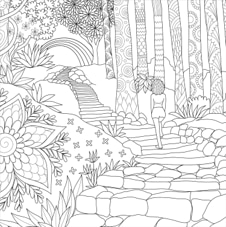 חוברת צביעה BOHO DREAMS ARTIST'S COLORING BOOK