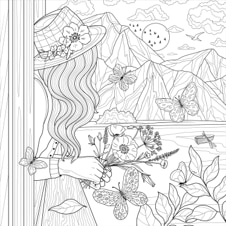 חוברת צביעה BOHO DREAMS ARTIST'S COLORING BOOK