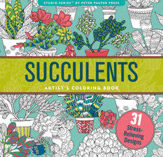 חוברת צביעה SUCCULENTS ARTIST