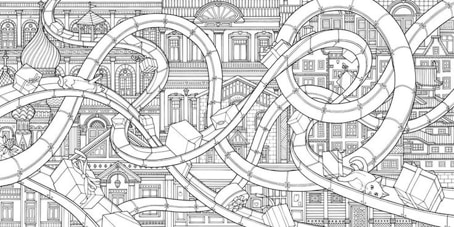ספר צביעה THE NIGHT VOYAGE COLORING BOOK