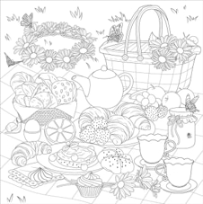חוברת צביעה COTTAGECORE ARTIST'S COLORING BOOK