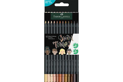 12 עפרונות BLACK EDITION FABER CASTELL