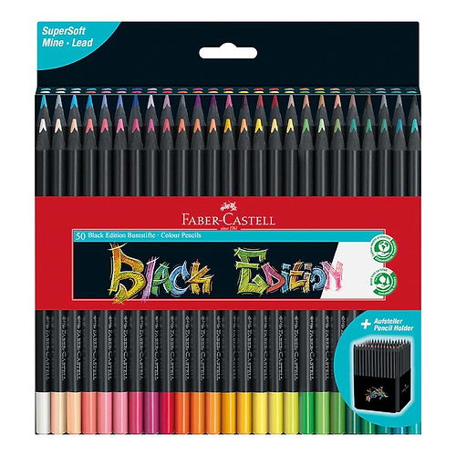 מארז 36 עפרונות BLACK EDITION FABER CASTELL