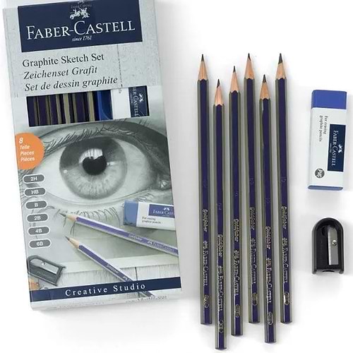 סט עפרונות רישום CREATIVE STUSIO FABER-CASTELL